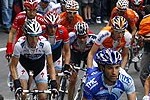 Frank und Andy Schleck whrend der dritten Etappe der Vuelta al Pais Vasco 2009
